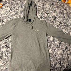 Nike womens Light Gray Hoodie